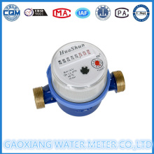 Single Jet Liquid Sealed Vane Wheel Brass Water Meter